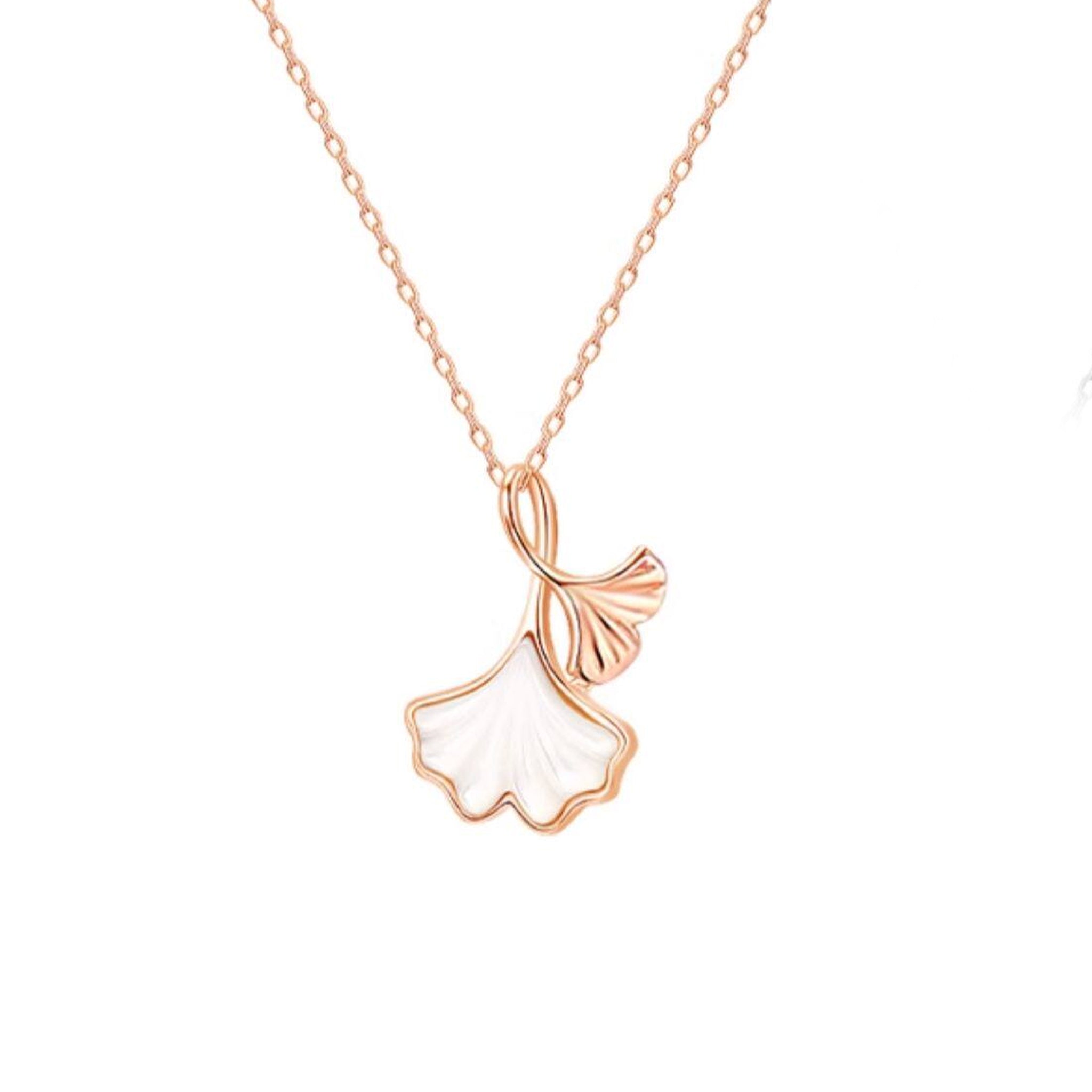Eternal Leaf Mother-of-Pearl Necklace