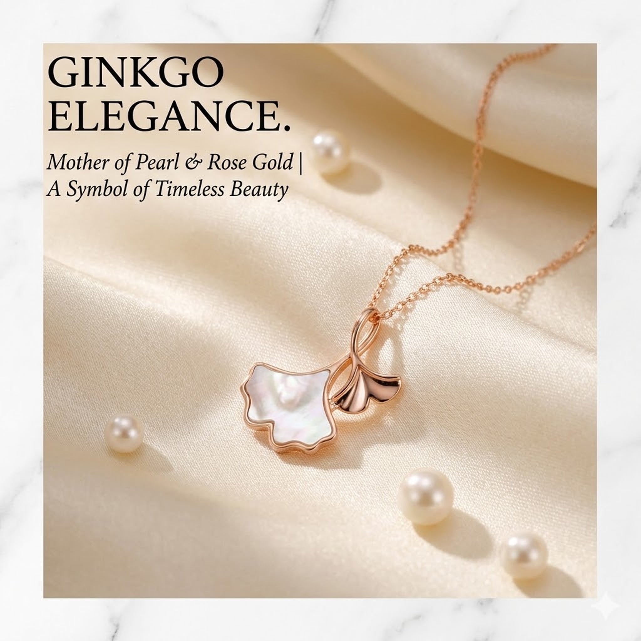 Eternal Leaf Mother-of-Pearl Necklace